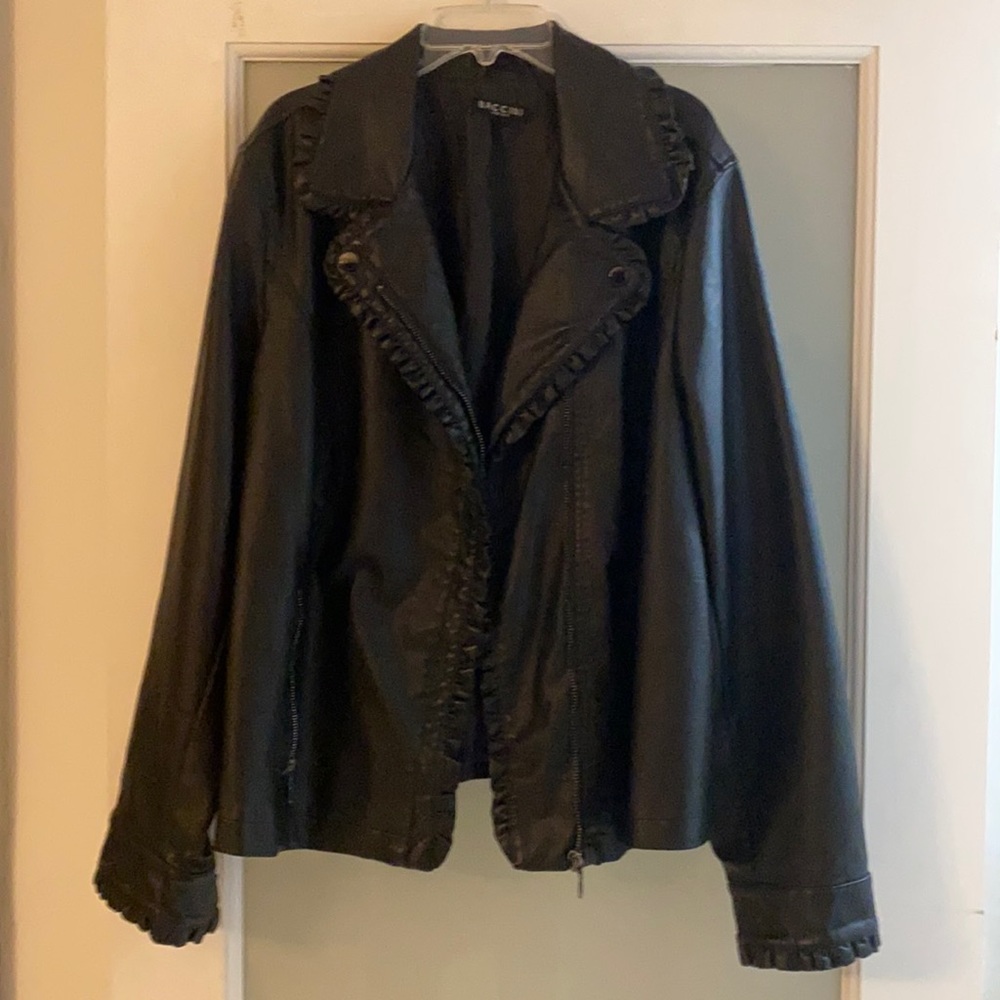 Faux leather jacket